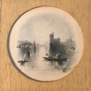 Vintage Mezzotint Print John Sartain after Thomas Creswick 1853